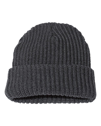 Sportsman SP90 12" Chunky Cuffed Beanie in Charcoal