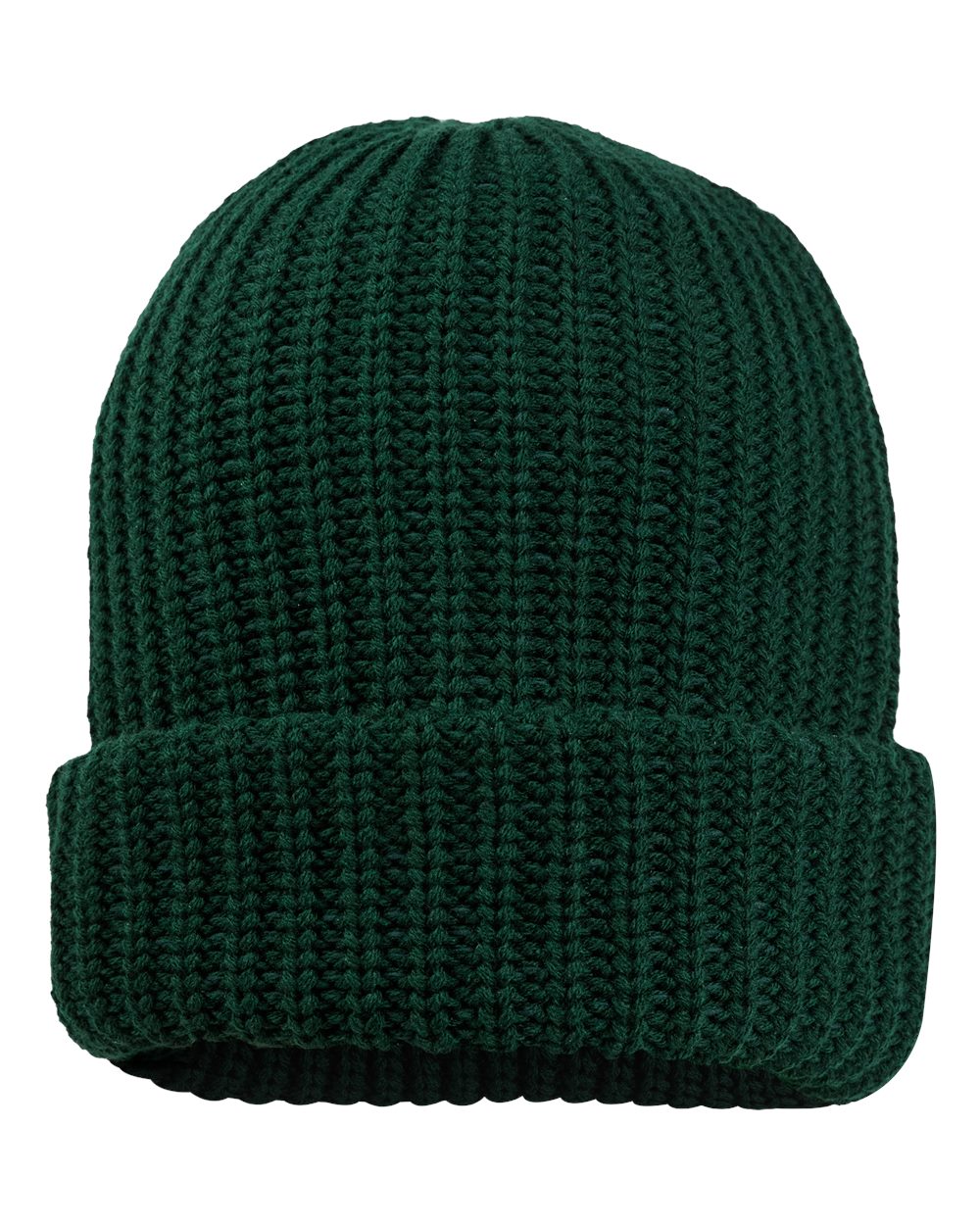 Sportsman SP90 12" Chunky Cuffed Beanie in Forest Green
