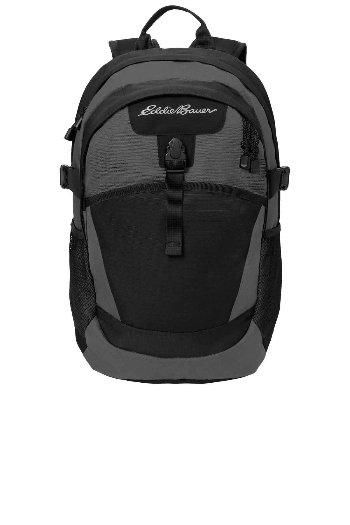 Eddie Bauer Ripstop Backpack in Black/ Grey Steel, style EB910