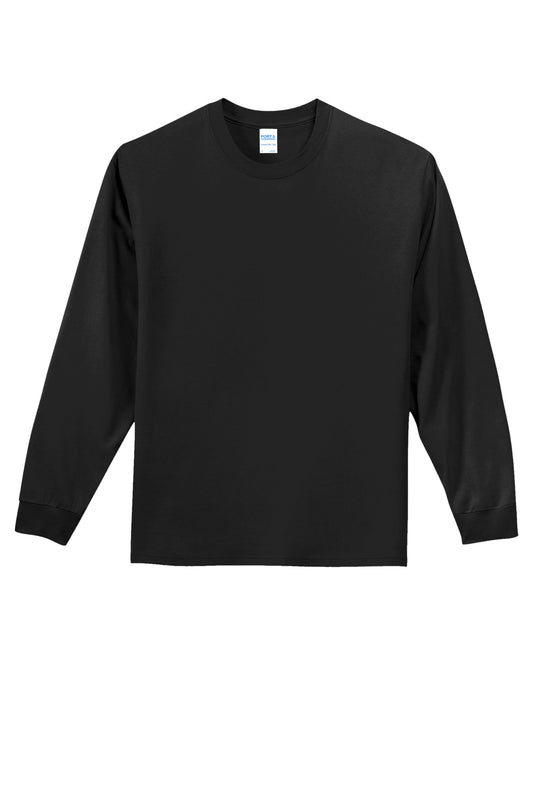 Port & Company Long Sleeve Essential Tee PC61LS in Jet Black