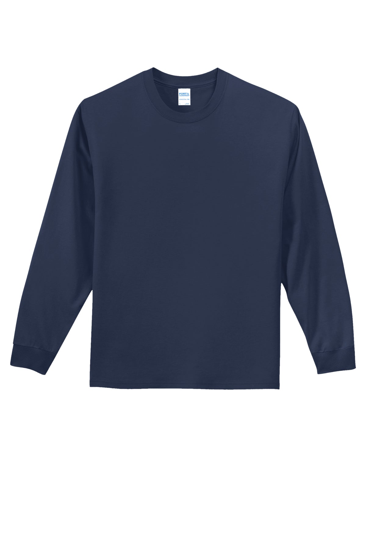 Port & Company Long Sleeve Essential Tee PC61LS in Navy