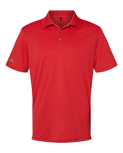adidas A230 Men's Performance Polo in Collegiate Red