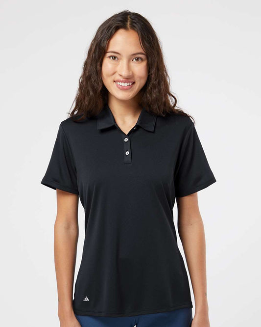 adidas Women's Performance Polo in Black, style A231