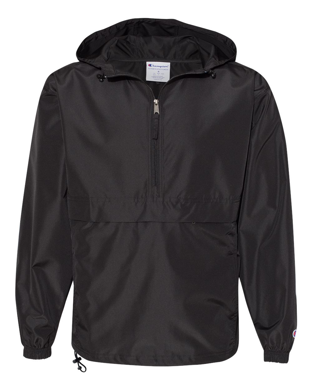 Champion Unisex Packable Anorak Jacket blank in Black, style CO200