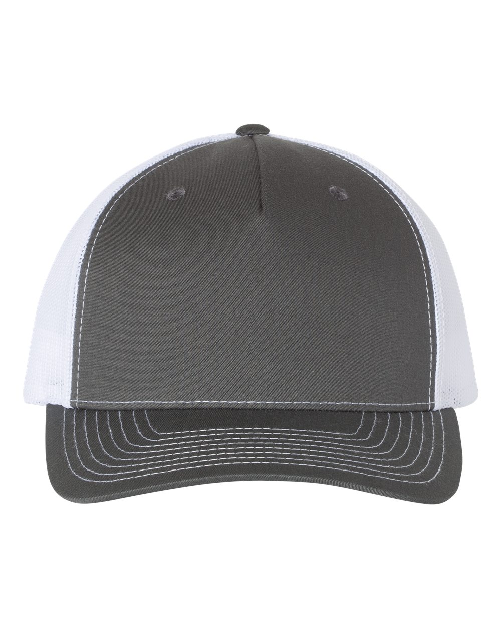Richardson 112FP Five-Panel Trucker Cap in Charcoal/White