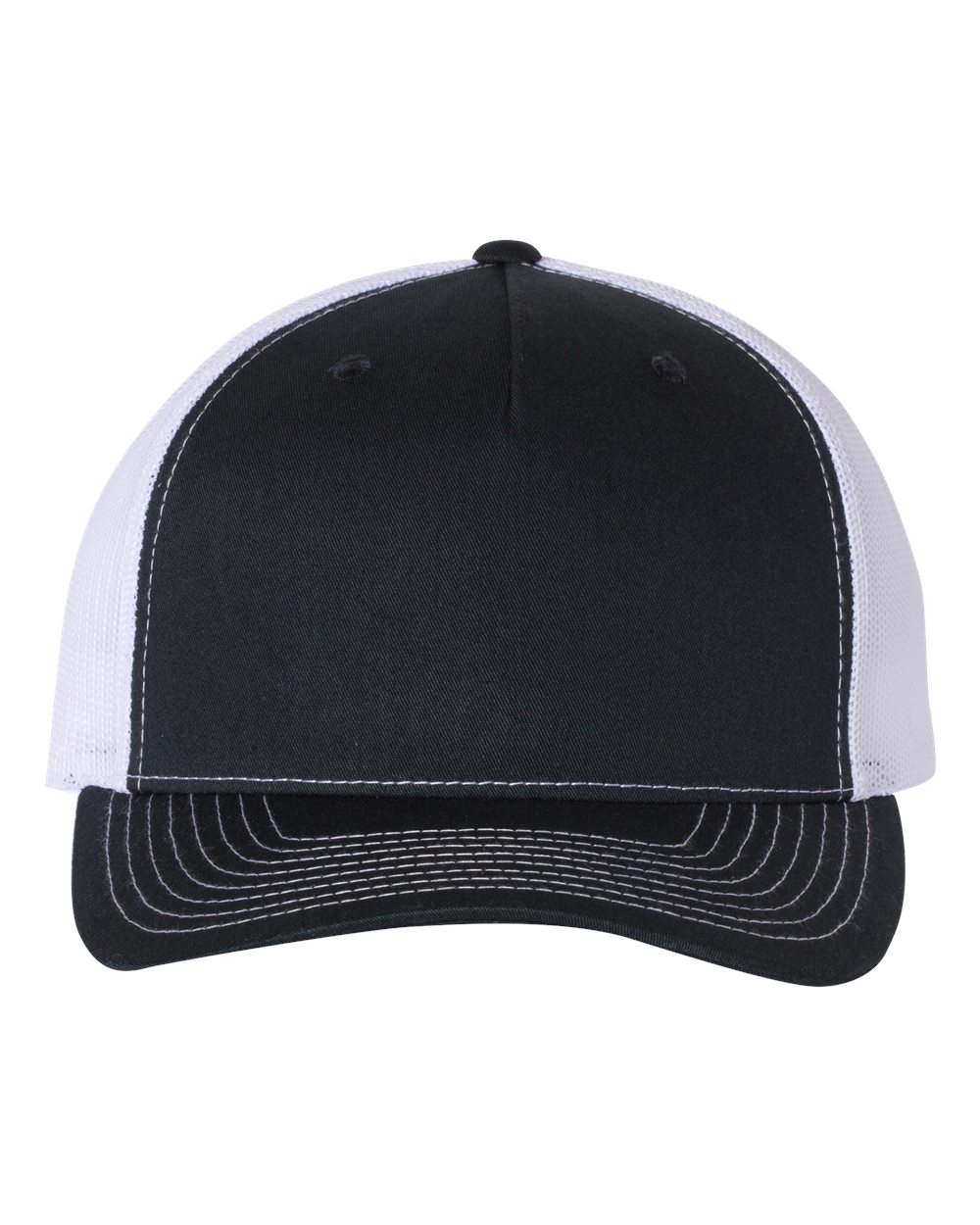 Richardson 112FP Five-Panel Trucker Cap in Navy/White