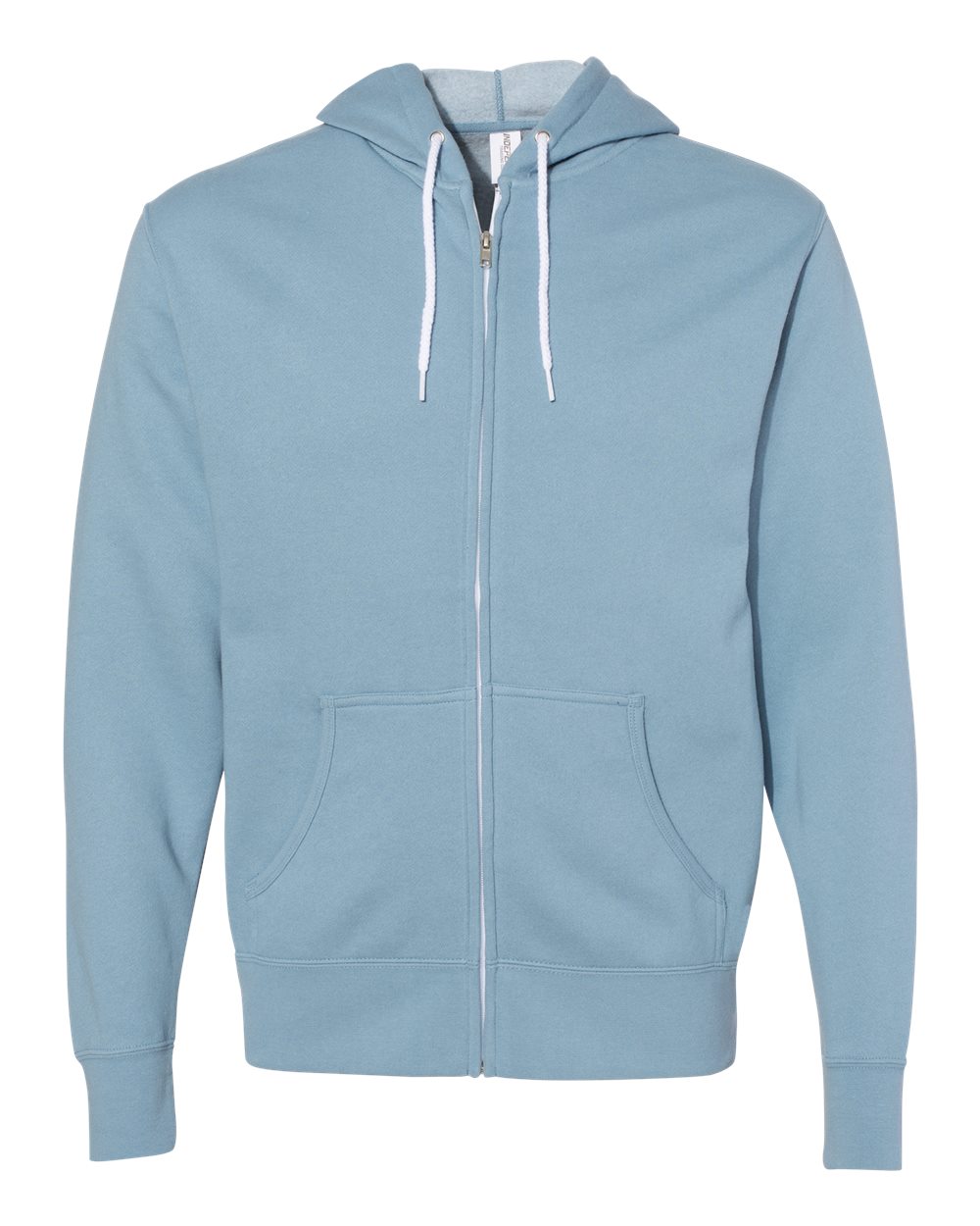 Independent Trading Co. AFX90UNZ Lightweight Full-Zip Hoodie in Misty Blue