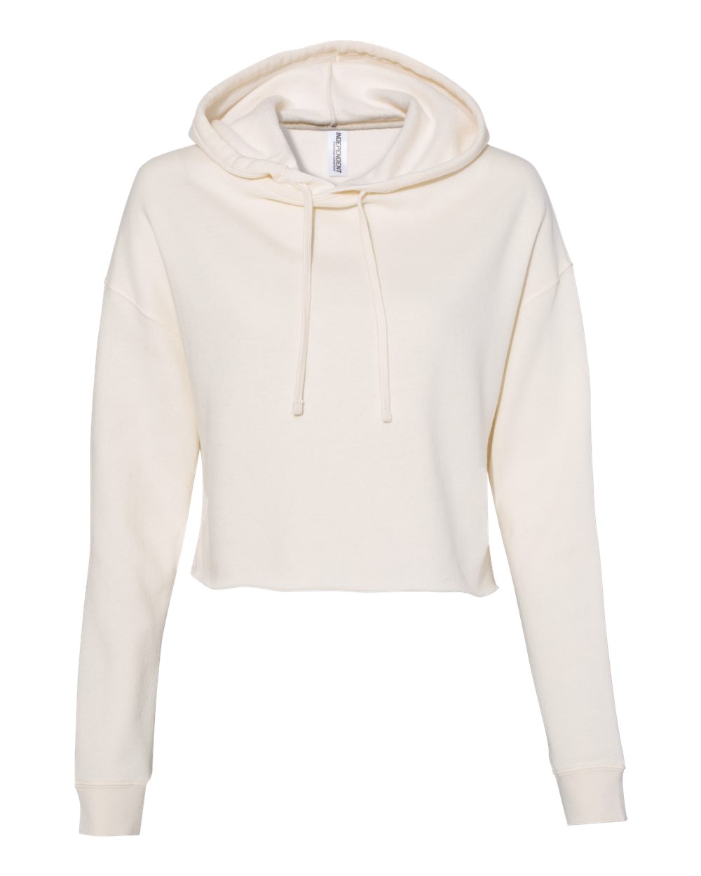 Independent Trading Co. AFX64CRP Women's Lightweight Crop Hoodie in Bone