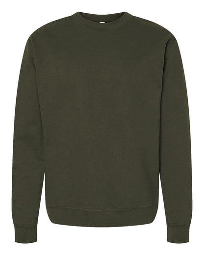 Independent Trading Co. SS3000 Midweight Crewneck Sweatshirt in Army