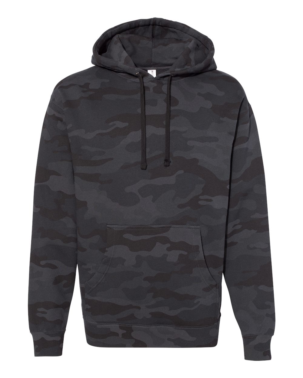 Independent Trading Co. IND4000 Heavyweight Hooded Sweatshirt in Black Camo