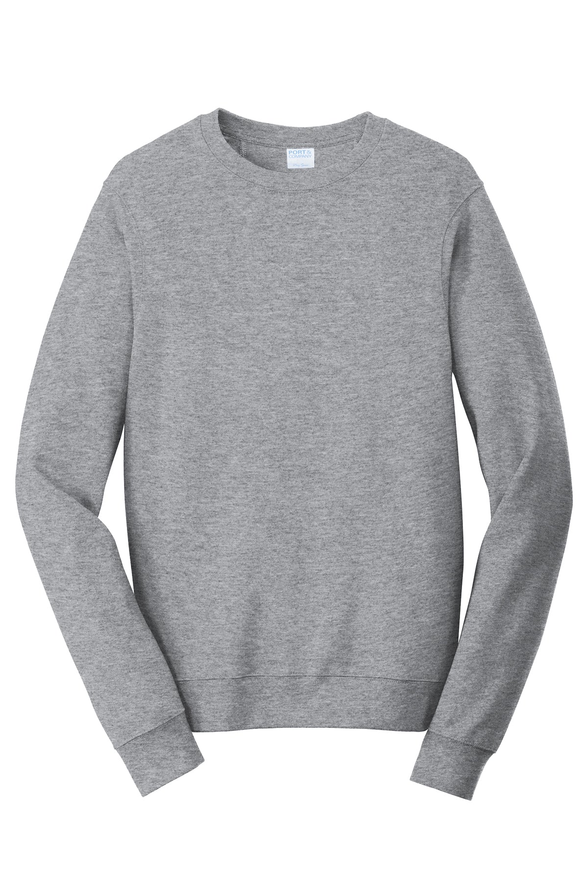 Port & Company Fan Favorite Fleece Crewneck Sweatshirt PC850 in Athletic Heather