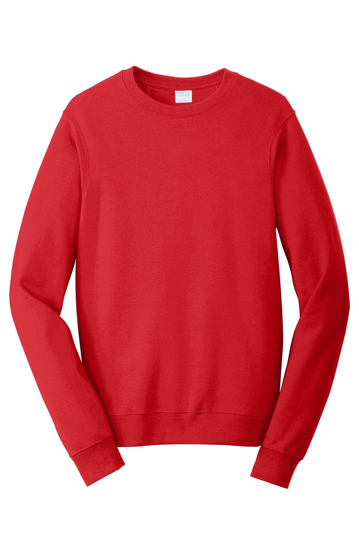 Port & Company Fan Favorite Fleece Crewneck Sweatshirt PC850 in Bright Red