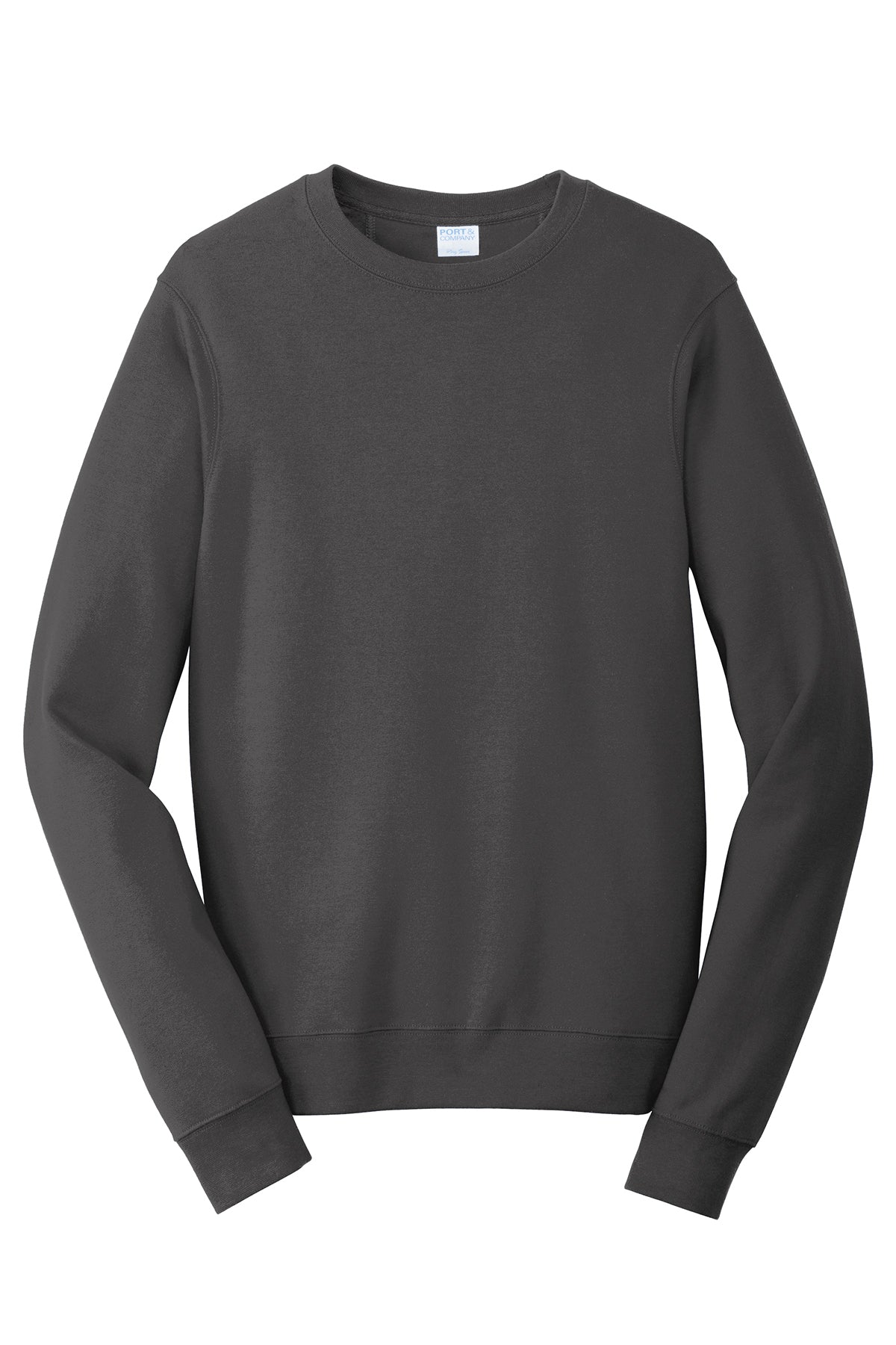 Port & Company Fan Favorite Fleece Crewneck Sweatshirt PC850 in Charcoal