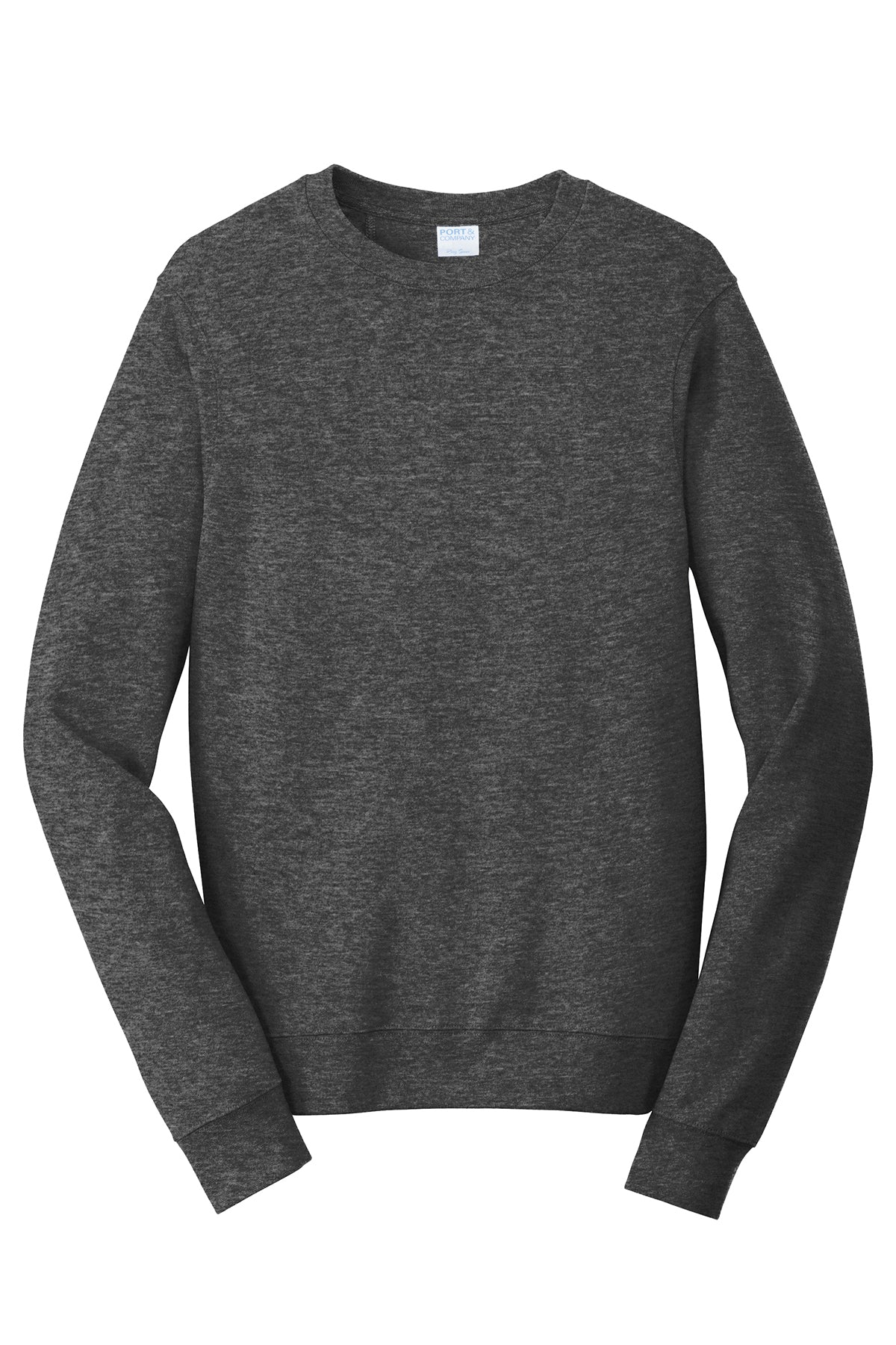 Port & Company Fan Favorite Fleece Crewneck Sweatshirt PC850 in Dark Heather Grey
