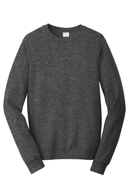 Port & Company Fan Favorite Fleece Crewneck Sweatshirt PC850 in Dark Heather Grey