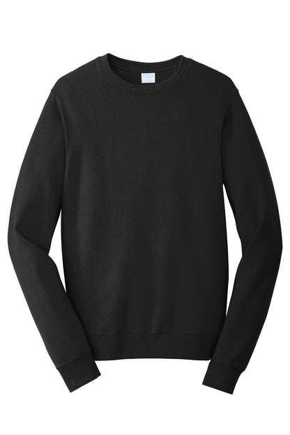 Port & Company Fan Favorite Fleece Crewneck Sweatshirt PC850 in Jet Black