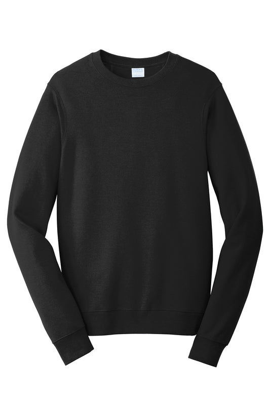 Port & Company Fan Favorite Fleece Crewneck Sweatshirt PC850 in Jet Black