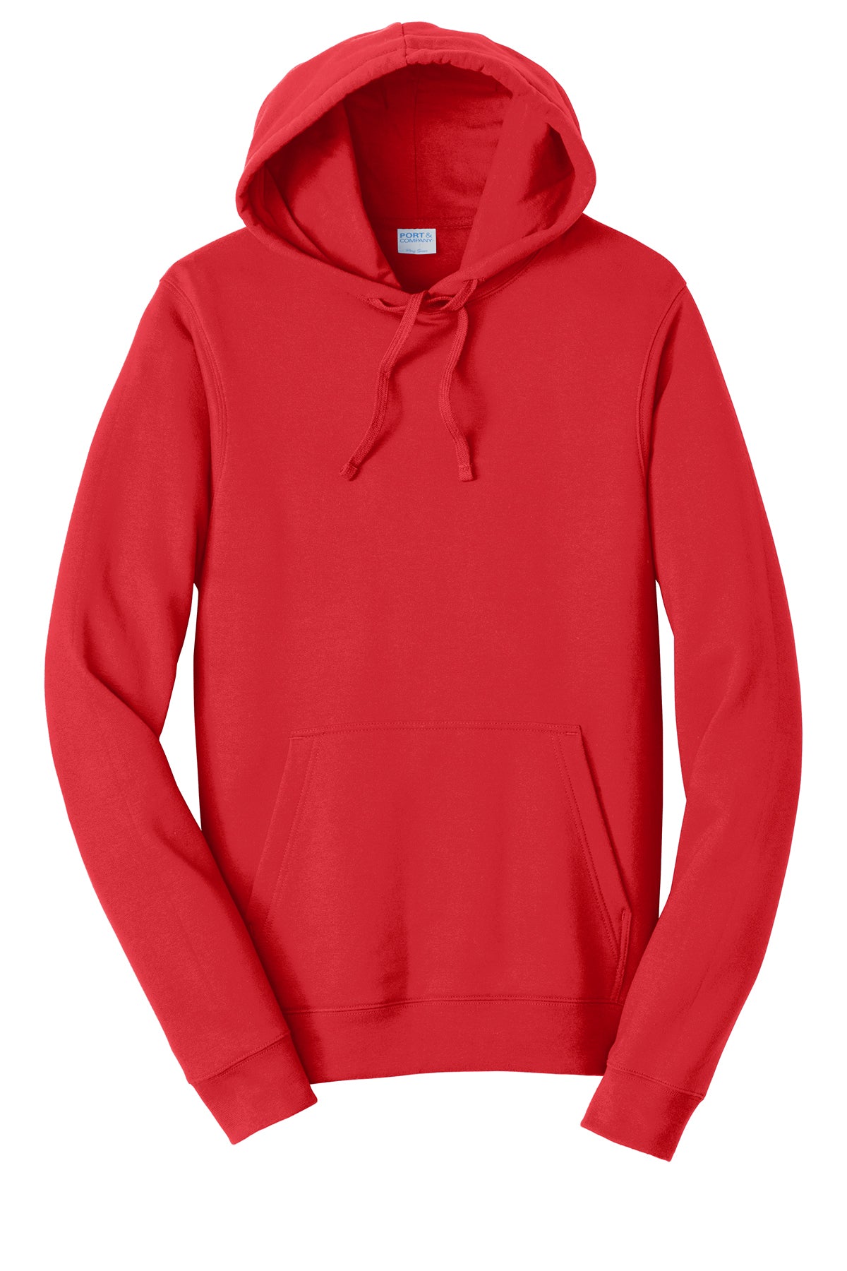 Port & Company Fan Favorite Fleece Pullover Hooded Sweatshirt PC850H in Bright Red