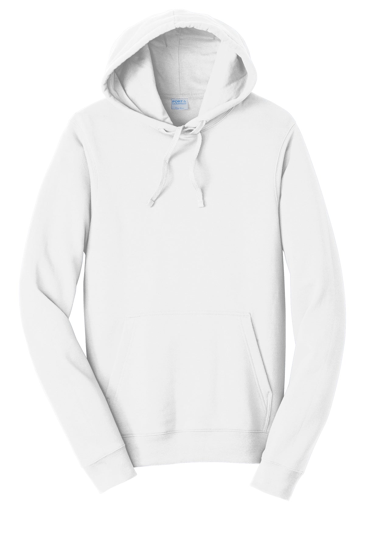Port & Company Fan Favorite Fleece Pullover Hooded Sweatshirt PC850H in White