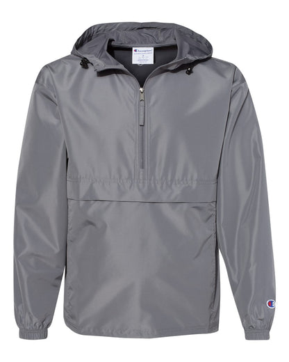 Champion Unisex Packable Anorak Jacket blank in Graphite, style CO200