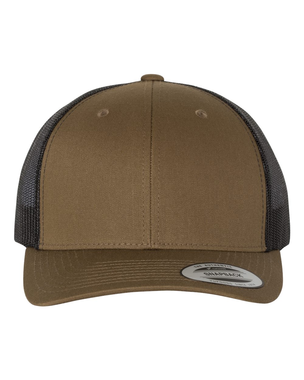 YP Classics 6606 Retro Trucker Cap in Coyote Brown/Black