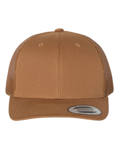 YP Classics 6606 Retro Trucker Cap in Caramel