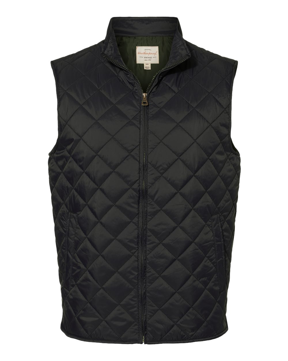 Weatherproof Men's Vintage Diamond Quilted Vest blank in Black, style 207359