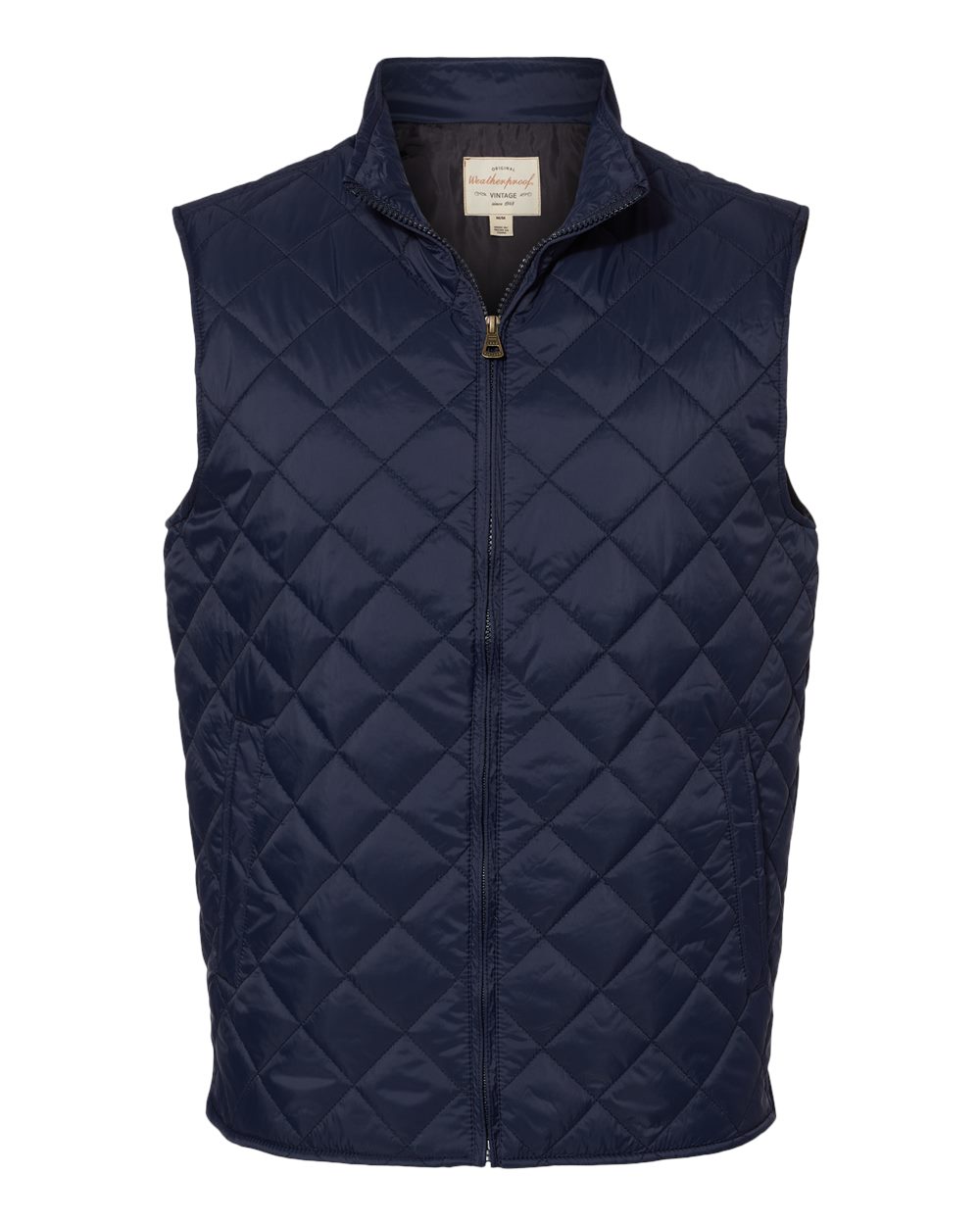 Weatherproof Men's Vintage Diamond Quilted Vest blank in Navy, style 207359