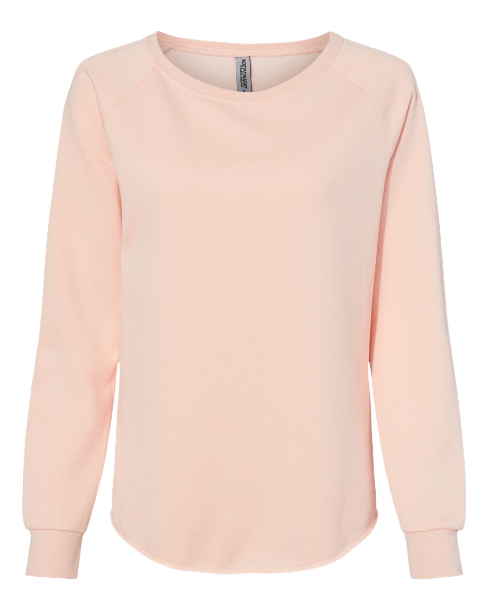 Independent Trading Co. PRM2000 Women's California Wave Wash Crewneck in Blush