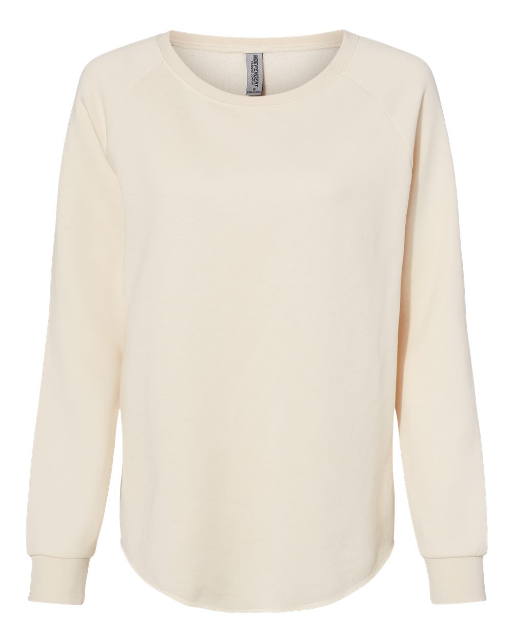 Independent Trading Co. PRM2000 Women's California Wave Wash Crewneck in Bone