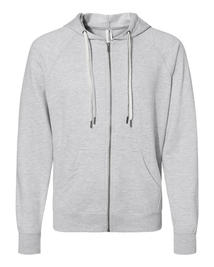 Independent Trading Co. SS1000Z Icon Loopback Terry Full-Zip Hoodie in Athletic Heather