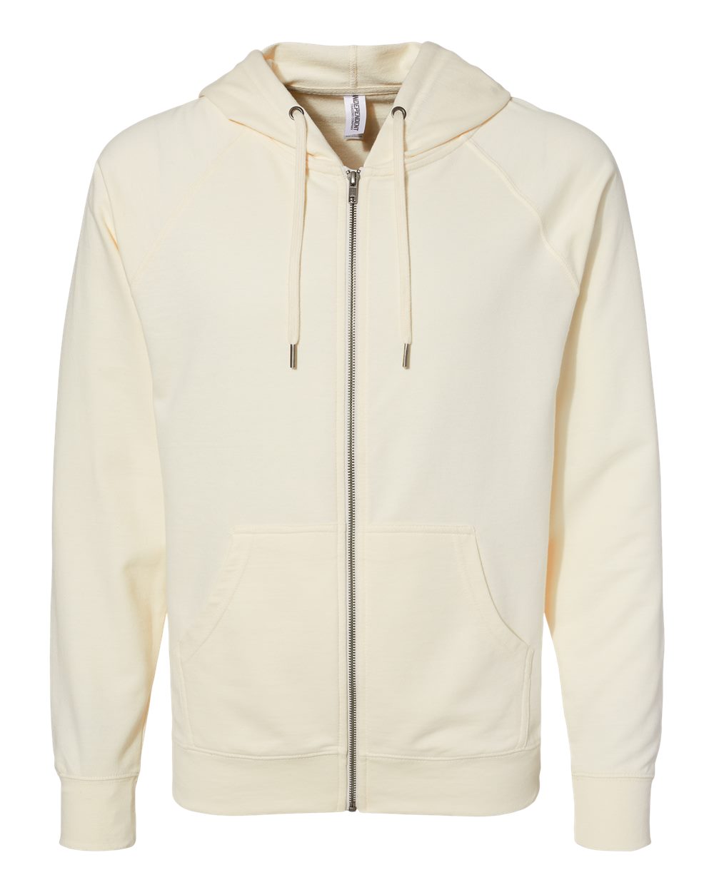 Independent Trading Co. SS1000Z Icon Loopback Terry Full-Zip Hoodie in Bone