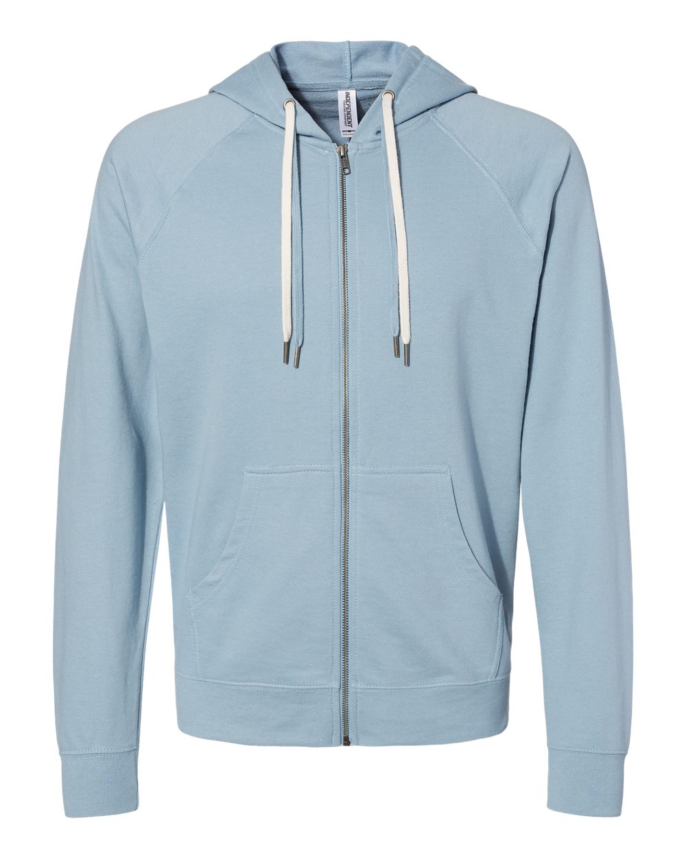 Independent Trading Co. SS1000Z Icon Loopback Terry Full-Zip Hoodie in Misty Blue