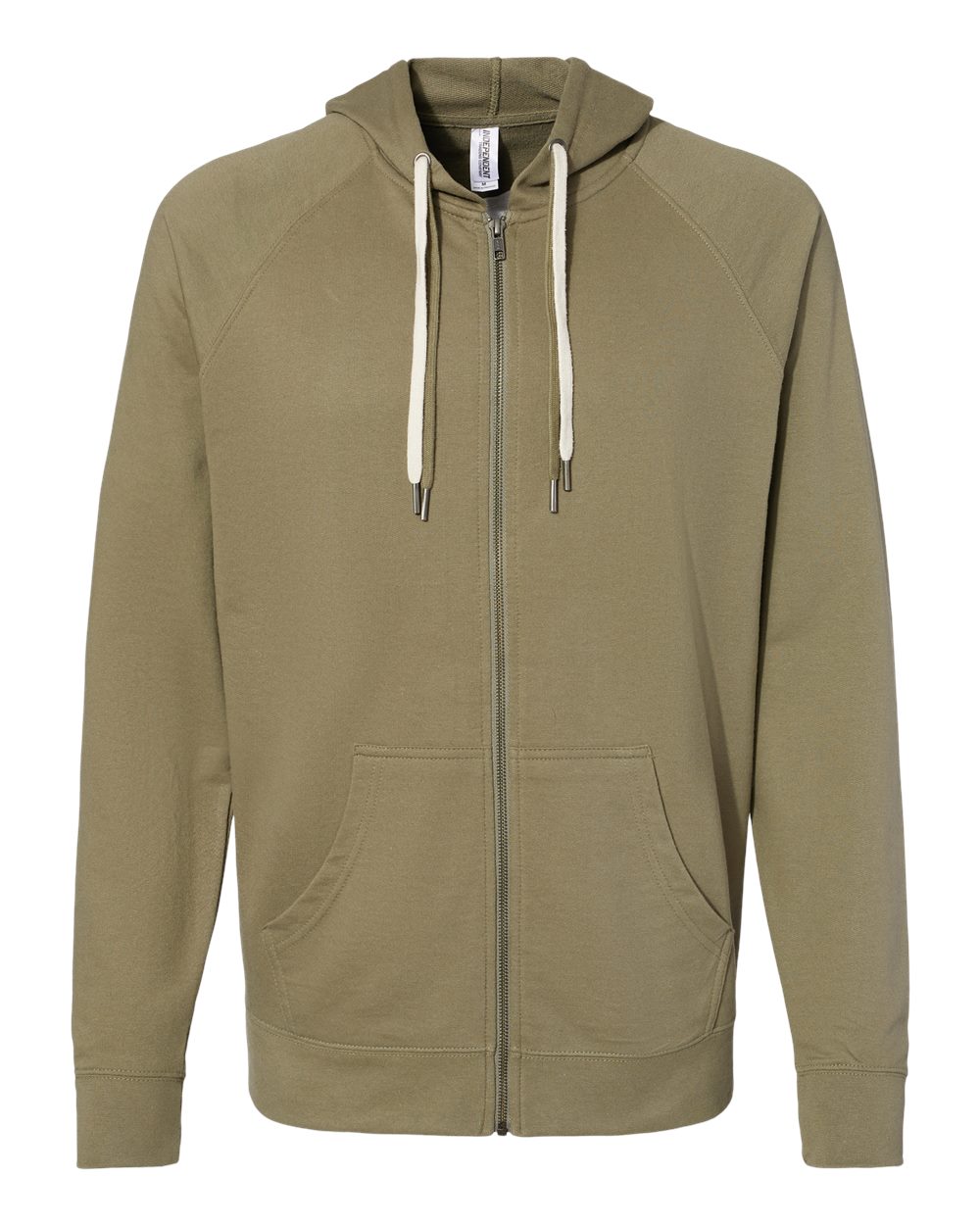 Independent Trading Co. SS1000Z Icon Loopback Terry Full-Zip Hoodie in Olive