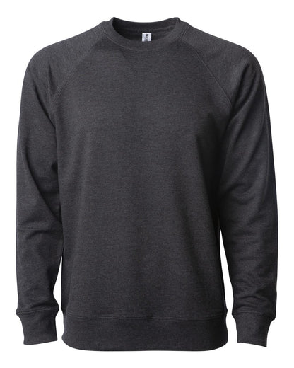Independent Trading Co. SS1000C Icon Loopback Terry Crewneck in Charcoal Heather