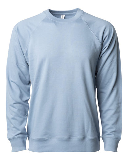 Independent Trading Co. SS1000C Icon Loopback Terry Crewneck in Misty Blue