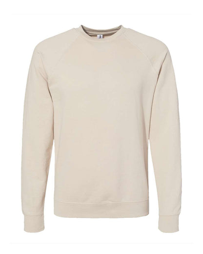 Independent Trading Co. SS1000C Icon Loopback Terry Crewneck in Sand
