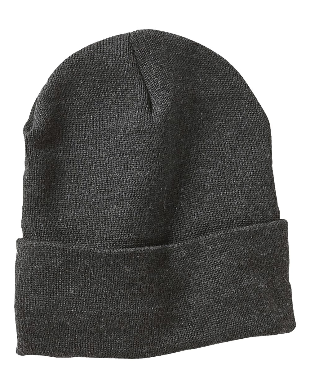 Sportsman SP12SL 12" Sherpa Lined Cuffed Beanie in Heather Charcoal