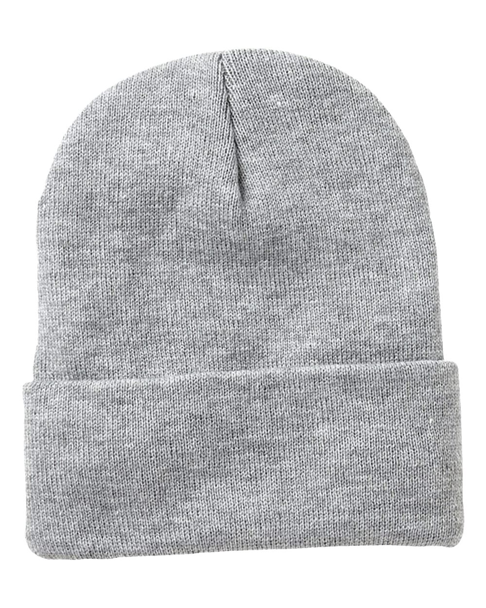 Sportsman SP12SL 12" Sherpa Lined Cuffed Beanie in Heather Grey