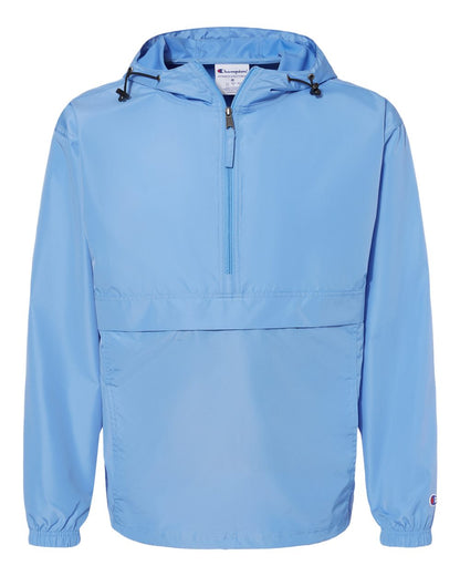 Champion Unisex Packable Anorak Jacket blank in Light Blue, style CO200