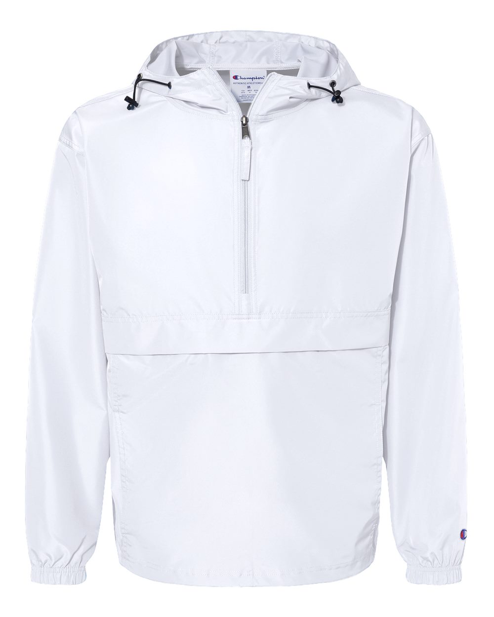 Champion Unisex Packable Anorak Jacket blank in White, style CO200