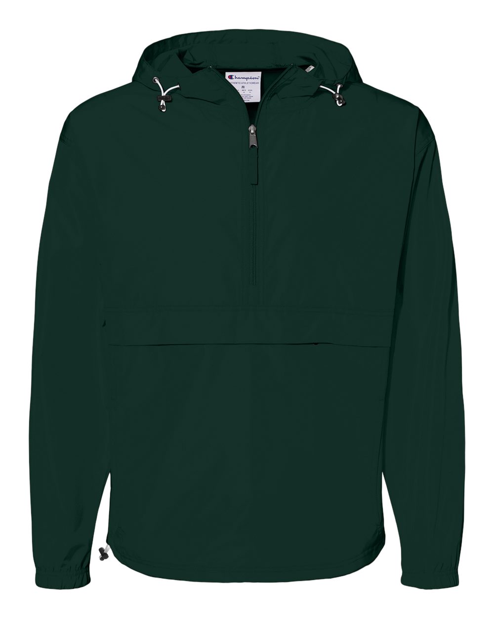 Champion Unisex Packable Anorak Jacket blank in Dark Green, style CO200