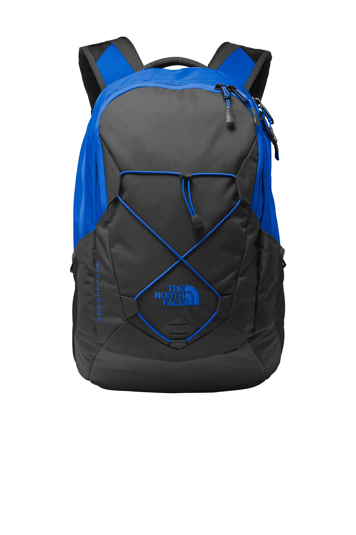 The North Face Groundwork Backpack in Monster Blue/ Asphalt Grey, style NF0A3KX6