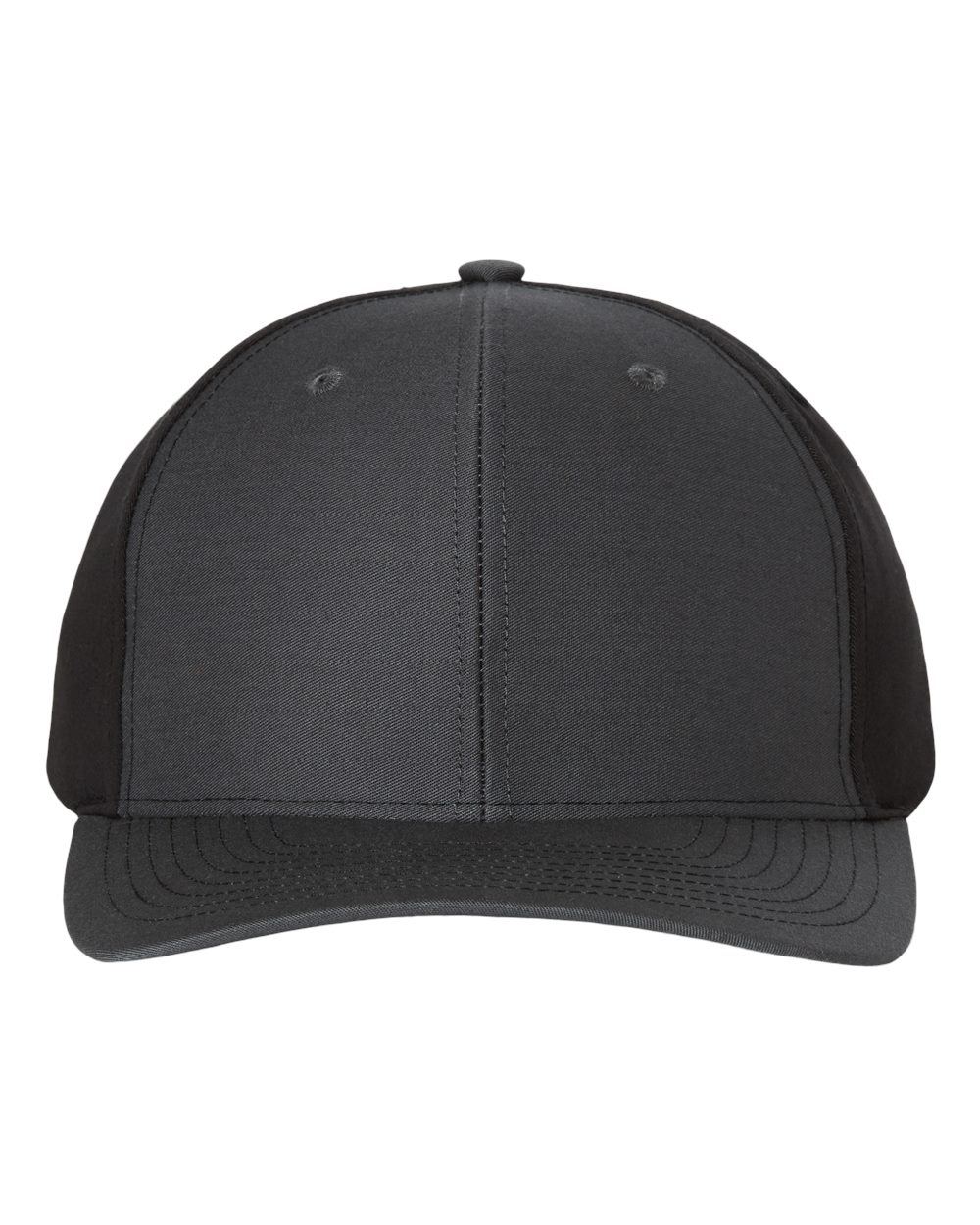 Richardson 312 Twill Back Trucker Cap in Charcoal/Black