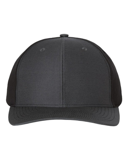 Richardson 312 Twill Back Trucker Cap in Charcoal/Black