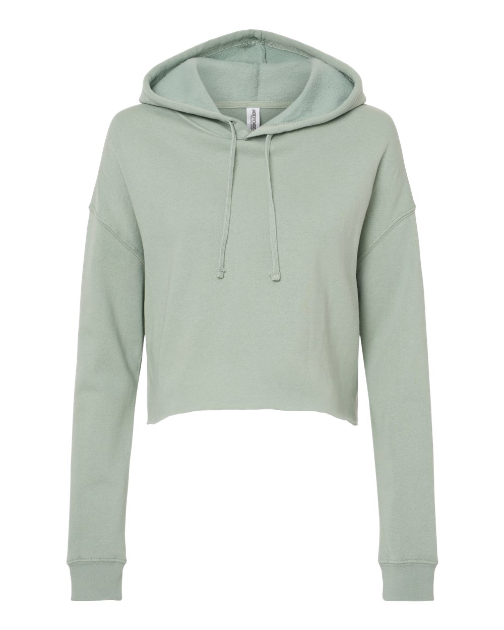 Independent Trading Co. AFX64CRP Women's Lightweight Crop Hoodie in Sage