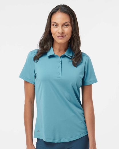 adidas Women's Ultimate365 Solid Polo in Hazy Blue, style A515