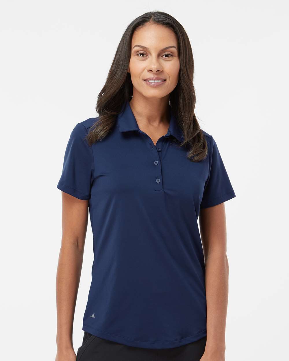 adidas Women's Ultimate365 Solid Polo in Team Navy Blue, style A515