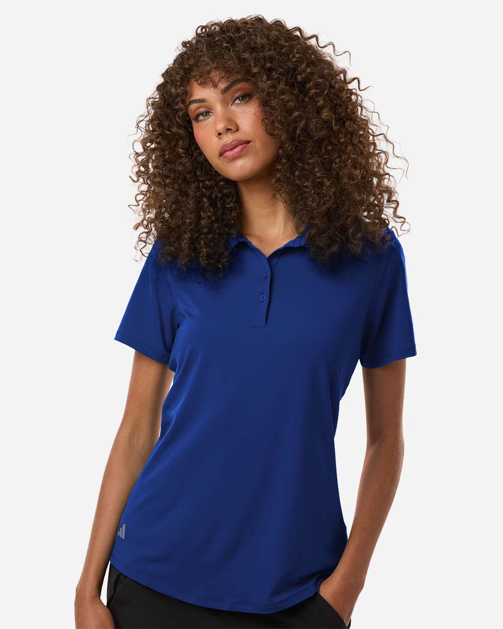 adidas Women's Ultimate365 Solid Polo in Team Royal Blue, style A515