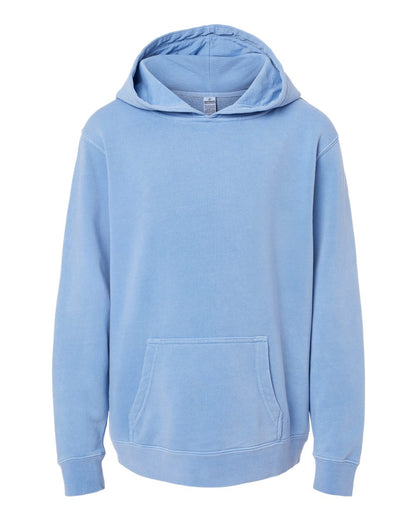 Independent Trading Co. PRM1500Y Youth Pigment-Dyed Hoodie in Pigment Light Blue